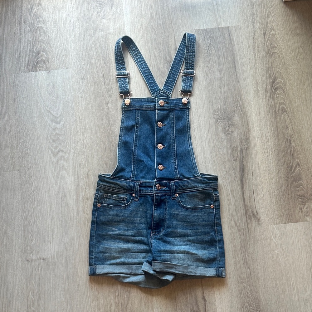 Guess Blue Denim Overalls